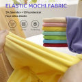 40colors 50x50cm Stretch Mochi Smooth Minky Fabric Hopen 95% Polyester 5% Spandex Stretch 4 Side Plush Fabric For Diy Sewing Toy. 