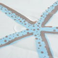 Starfish Seashell Plastic Shower Curtain Liner - Waterproof Bathroom Curtain for Bathtubs, Mildew Resistant Bath Curtain.