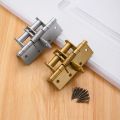 Multifunctional Door Closer Automatic Closing Hinge Buffer Invisible Door Spring Hinge 90 Degree Right Angle Positioning Hinge.