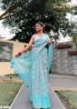 Screen Print Comfortable Half Silk Saree For Women - Partywear - Suitable for Every Season. 