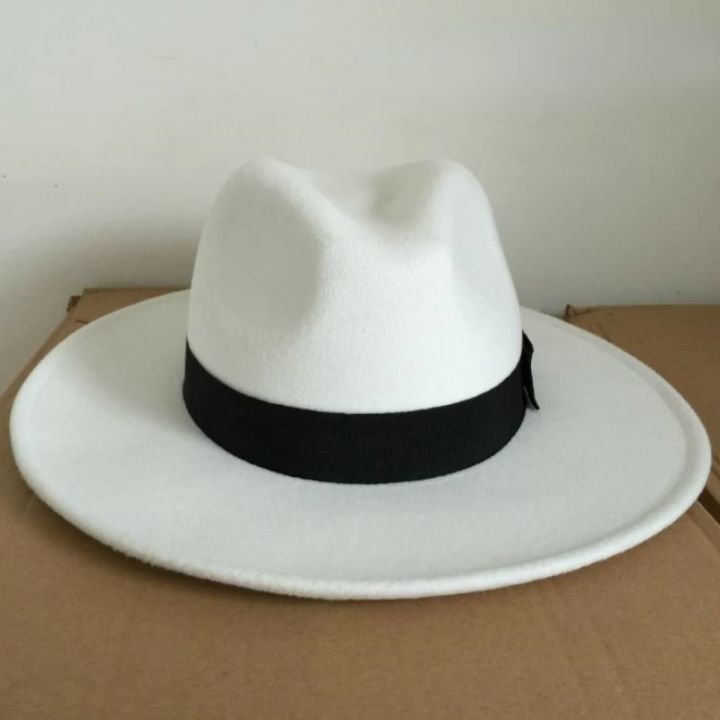 Michael%20Jackson%20Cosplay%20Hat%20Cotton%20Demo%20Caps%20Gentleman%20Formal%20Hat%20Party%20Halloween%20Dance%20Cap%20Gifts%20White/black%20Summer%20Retro%20jazz%20-%20Image%203