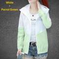 Women’s Single Layer Transparent Matching Lightweight Jacket For Summer Wear. 