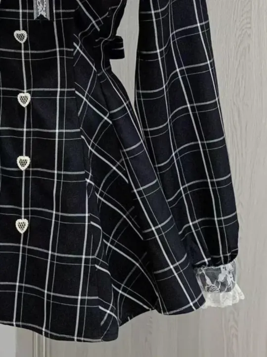Japanese%20Kakaii%20Sweet%20Lace%20Patchwork%20Plaid%20Dress%20Women%20Fairy%20Grunge%20Ruffled%20Long%20Sleeve%20Dresses%20Y2k%20Aesthetic%20JK%20Lolita%20Vestidos%20-%20Image%206