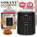 Sokany (SK-10083) 5 Litre With Digital Touch Control Air Fryer. 