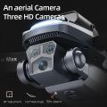 P23 Pro Foldable Drone With Brushless Motor Dual HD Cameras Intelligent Obstacle Avoidance Headless Mode, 360° Roll Having Cool Lights, One Key Take Off & Landing, Perfect Gift For Children. 