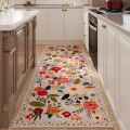 VIKAMA Runner Rug for Hallways Kitchen Non Slip Machine Washable Carpets with Rubber Backing Soft Floral Rugs for Kitchen Decor. 