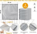 Multipurpose Wire Dishwashing Rags for Wet and Dry Stainless Steel Scrubber Non-Scratch Wire Dishcloth for Washing Dishes Sinks Counters Easy Rinsing Machine Washable Pack Of 3. 