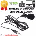 3.5mm Black Mini Hands-free Clip on Lapel Microphone Mic for Computer PC. 