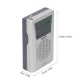 INDIN BC-R60 AM FM Portable Pocket Radio Telescopic Antenna Mini Radio Music Player Built-in Speaker for House & Outdoor. 