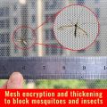Summer Self-adhesive Thickened Mosquito Proof Window Screen Mesh Easy DIY with Velcro Polyester Household Indoor Protective Net. 