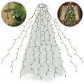 SALCAR 2m*8 LED Weihnachtsbeleuchtung mit Ring Überwurf Lichterkette 10 Girlande. 