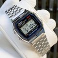Vintage water proof digital stainless steel chain wriste watches for. men and Women- Top ,Fashion trend stainless steel digital watches for men and boys. 