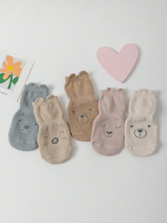 5%20Pairs%20of%20Baby%20Floor%20Socks%20for%20All%20Seasons%20Kidsren's%20Non-Slip%20Baby%20Toddler%20Socks%20Soft%20Bottom%20Indoor%20Cute%20Boys%20and%20Girls%20Socks%20-%20Image%204