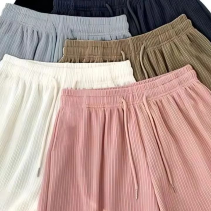 Women Gym Fitness Running Shorts Women's Summer Thin Style Loose Casual Large Size Wide Leg High Waist A-word Sports Hot Pants