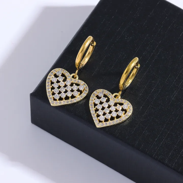 Cute%20Romantic%20Zircon%20Crystal%20Heart%20Necklace%20Earrings%20For%20Women%20Top%20Luxury%2018K%20Gold%20Plated%20Stainless%20Steel%20Jewelry%20Set%20Female%20-%20Image%204