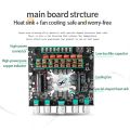 2*220W+350W Bluetooth TPA3251 Power Amplifier Board USB Sound Card Subwoofer Theater Audio Stereo Equalizer Amp 2.1 Ch Class D. 