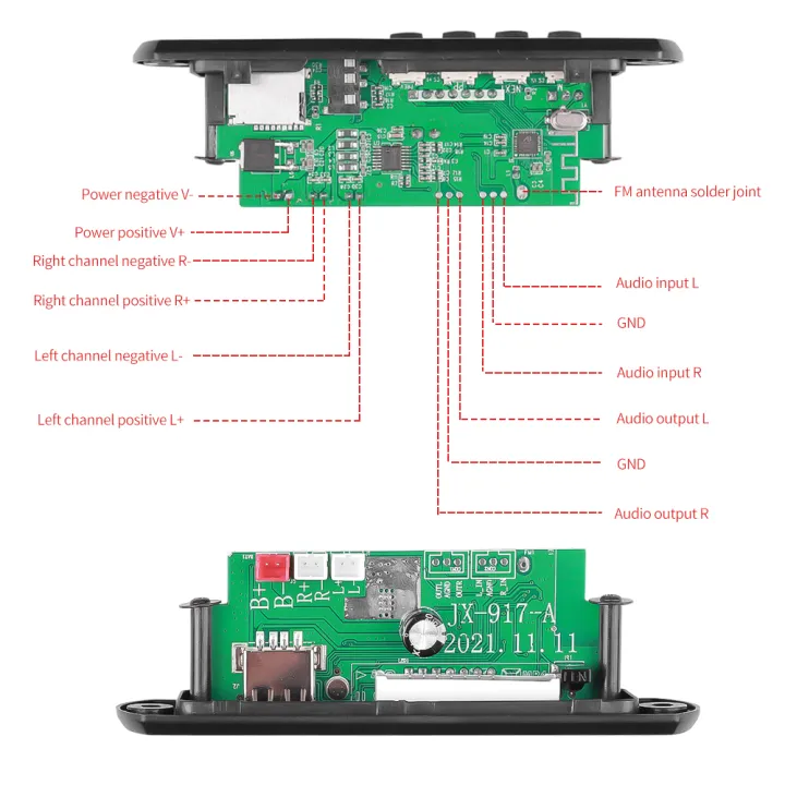 2*25W%20Stereo%2012V%2050W%20Amplifier%20Car%20FM%20Radio%20Module%20Stereo%20Bluetooth%205.0%20MP3%20Player%20Decoder%20Board%20Support%20TF%20USB%20AUX%20Recorders%20-%20Image%206
