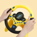 Infant Shining Eletric Simulation Steering Wheel Toy with Light Sound Kids Early Educational Stroller Steering Wheel Vocal Toys. 