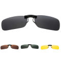 1PC Fishing Night Vision Myopia Clip-on Sun Shading Eyeglasses Polarized Clip Sunglasses Myopia Glasses Clip Driver. 