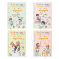Children Magic Practice Copybook Set Kids Reusable Pen Control Tracing Writing Copy Books Learning Educational Montessori Toys. 