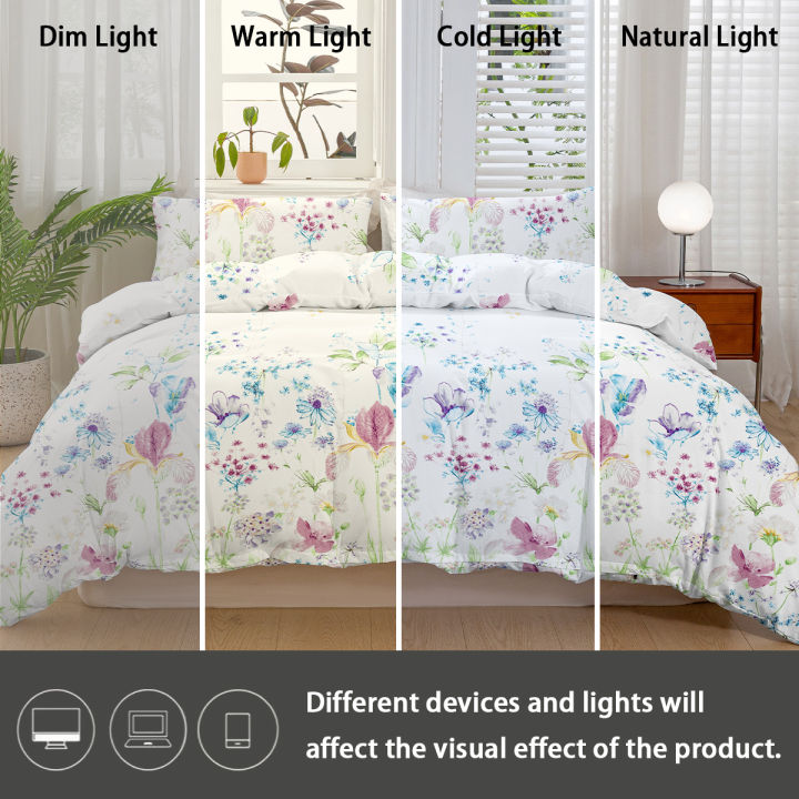 3pcs%20Flower%20Pattern%20Duvet%20Cover%20Set,%20Soft%20Skin-Friendly%20Bedding%20Set%20Includes%201%20Duvet%20Cover%20And%202%20Pillowcases%20-%20Image%205