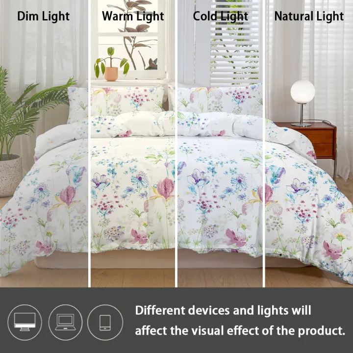 3pcs%20Flower%20Pattern%20Duvet%20Cover%20Set,%20Soft%20Skin-Friendly%20Bedding%20Set%20Includes%201%20Duvet%20Cover%20And%202%20Pillowcases%20-%20Image%205
