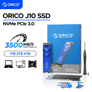 ORICO J10 M.2 NVMe SSD PCIe 3.0 Gen3 x4 NVMe SSD 3500Mbps M.2 M Key 2280mm Internal Solid State Drive 1TB with Cooling Vest