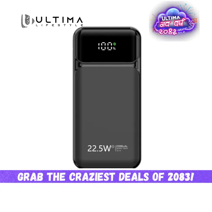 Ultima%20Boost%2020K%20Pro%2020000mAh%20Powerbank%20with%2022.5W%20Fast%20Charging%20%7C%20LED%20Display%20%7C%20Triple%20Ports%20%7C%20%20Supports%20PD,%20QC3.0,%20Universal%20Compatibility%20%7C%202%20Way%20Charging%20%7C%20ChargeSafe%20technology%20Power%20bank%20-%20Image%202