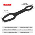 8-22mm Universal Torx Wrench Self-tightening Adjustable Glasses Wrench Board Double-head Torx Spanner Hand Tools for Factory. 