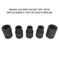 5PCS Brake Caliper Socket Tool Set Brake Pad Screw Replacement for VW for Audi for Porsche.