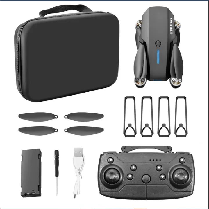 FLH-E88%20Max%20Mini%20Drone,%20Duel%20Camera%20,%20Duel%20Battery%20Brashless%20Dual%20Camera%20Intelligent%20Following%20UAV%20Dron%20Headless%20Mode%20Optical%20Flow%20Hover%20Professional%20FPV%20RC%20Drones%20E88%20-%20Image%203