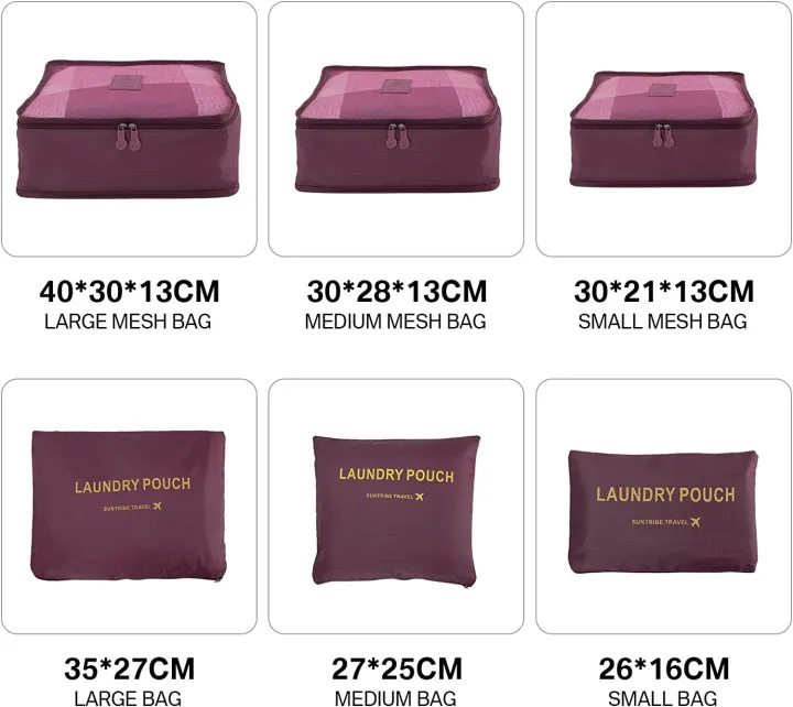 6%20pcs%20Travel%20Storage%20Bag%20Set%20Luggage%20Divider%20Container%20Travel%20Suitcase%20Organizer%20Clothes%20Pouch%20Storage%20Case%20-%20Image%204