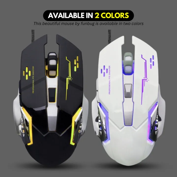 PRO%20Wired%20Gaming%20Mouse%20RGB%20with%203200dpi%20-%20Breathing%20LED%20USB%20Wired%20Optical%20Computer%20Mouse%20with%206%20Buttons%20&%20Braided%20Wire%20including%20Side%20Buttons%20-%20Mouse%20with%20FREE%20Mouse%20Pad%20for%20laptop,%20PC,%20Gaming%20&%20Office%20Use%20by%20FunBug%20-%20Image%203