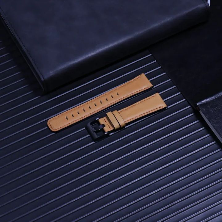 Retro%20Leather%20strap%20for%20Samsung%20Galaxy%20watch%204/6/classic/5/5%20pro/Active%202%2020mm%2022mm%20watch%20band%20bracelet%20Huawei%20Gt%204-3-pro-2-2e%20-%20Image%204