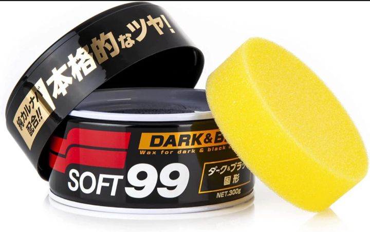 SOFT99%20Dark%20&%20Black%20Wax%20300g%20-%20Hard%20Car%20Wax%20Polish%20-%20Hybrid%20Formula%20with%20Carnauba%20Additive%20-%20Hydrophobic%20Coating%20-%20Paintwork%20Protection,%20Gloss%20and%20Colour%20Depth%20-%20Kit%20with%20an%20Applicator%20Pad%20-%20Image%202