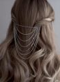 Hair rhinestone chains clips girls hairpins latest fashion accessories. 