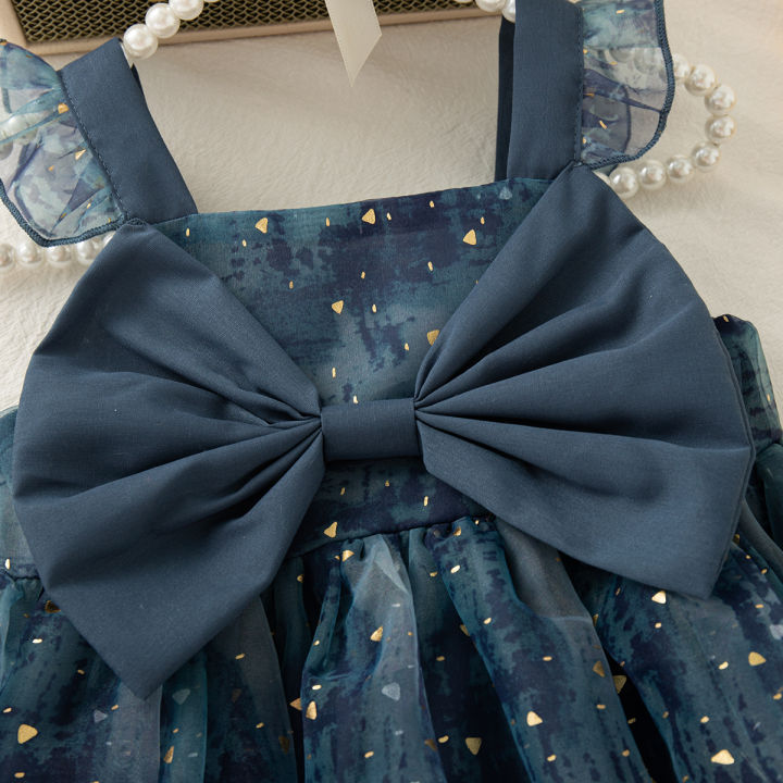 Summer%20Baby%20Girl%20Dress%20Bow%20Sequined%20Sleeves%20Princess%20Tulle%20Dress%20for%20Kids%20Girl%20Dance%20Party%20Gown%20Summer%20Clothes%20-%20Image%204