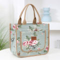 Fashion Handbag Floral Print Lunch Bag Large Capacity Thermal Thickened Thermal Insulation Bag Portable Ice Pack Women. 