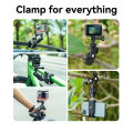 TELESIN Camera Clamp Mount Bike Motorcycle Handlebar Aluminum Alloy Super Clamp Holder Clip For Camera   OSMO Insta360. 