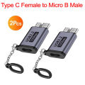 Micro B USB C 3.0 Male to Type C Female Adapter Type-C USB 3.0 Micro B Connector for External Hard Drive Disk HDD Cable Adapter. 