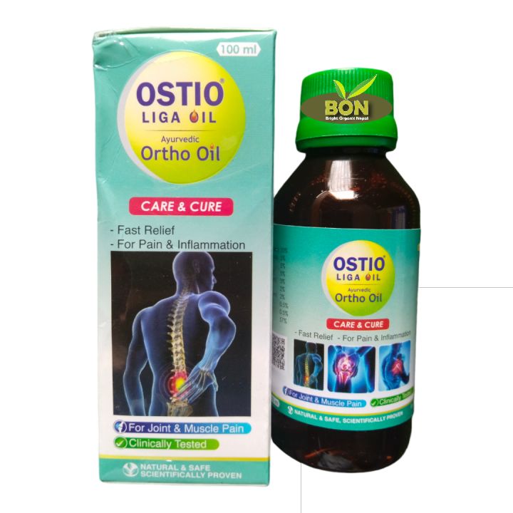 Ostio Liga Ortho Pain Relief Massage Oil 100ml Ayurvedic Natural and safe / Scientifically Proven