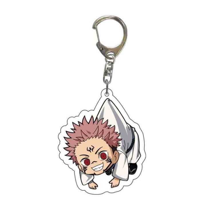 Anime Jujutsu Kaisen Pendant Keychain Car Key Chain Q Edition Satoru