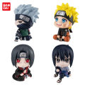 9.5cm Anime Figure Uzumaki Naruto Kakashi Uchiha Sasuke Itachi Kawaii Toy Q Figural Car Decoration PVC Model Gift. 