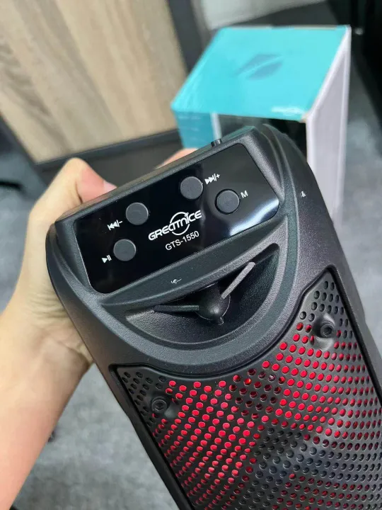 GTS%201550%204%20Inch%20Dual%20Speaker%20Portable%20Bluetooth%20speaker%20FM%20USB%20Memory%20card%20-%20Image%202
