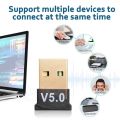 Usb Bluetooth Transmitter Receiver 5.0 Wireless Removable Home Computer Desktop Bluetooth Adapter. 
