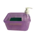 Sponge with hand wash pump. 