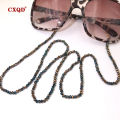 Handmade Fashion Reading Glasses Chain For Women Sunglasses Cords 3mm Electroplated Lanyard Beaded Eyewear Masks  Wholesale. 