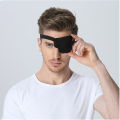 1/2/3/4/5PCS Black Single Eye Patch Adjustable 3D Foam Groove Eyeshades For Lazy Eyes Medical Use Concave Eye Patch. 