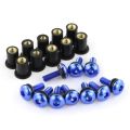 10pcs Windshield Screw Nut Sets Windscreen Bolt Kit for Yamaha YZF R1 R6 FZS 1000 YZF-R1 YZF R6 R3 R1 R7 YZFR6 YZFR3 YZFR1 YZFR7. 