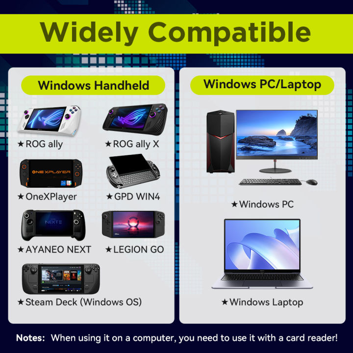8GB%20TF%20Game%20Card%20with%203170%20Retro/PC%20Games%20Retrobat%20OS%20for%20ROG%20ALLY/Onexplayer/GPD%20WIN4/Win%20Handheld%20Game%20Console/Win%20PC/Laptop%20-%20Image%203